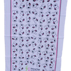 Hearing Dogs puppy face tea towel